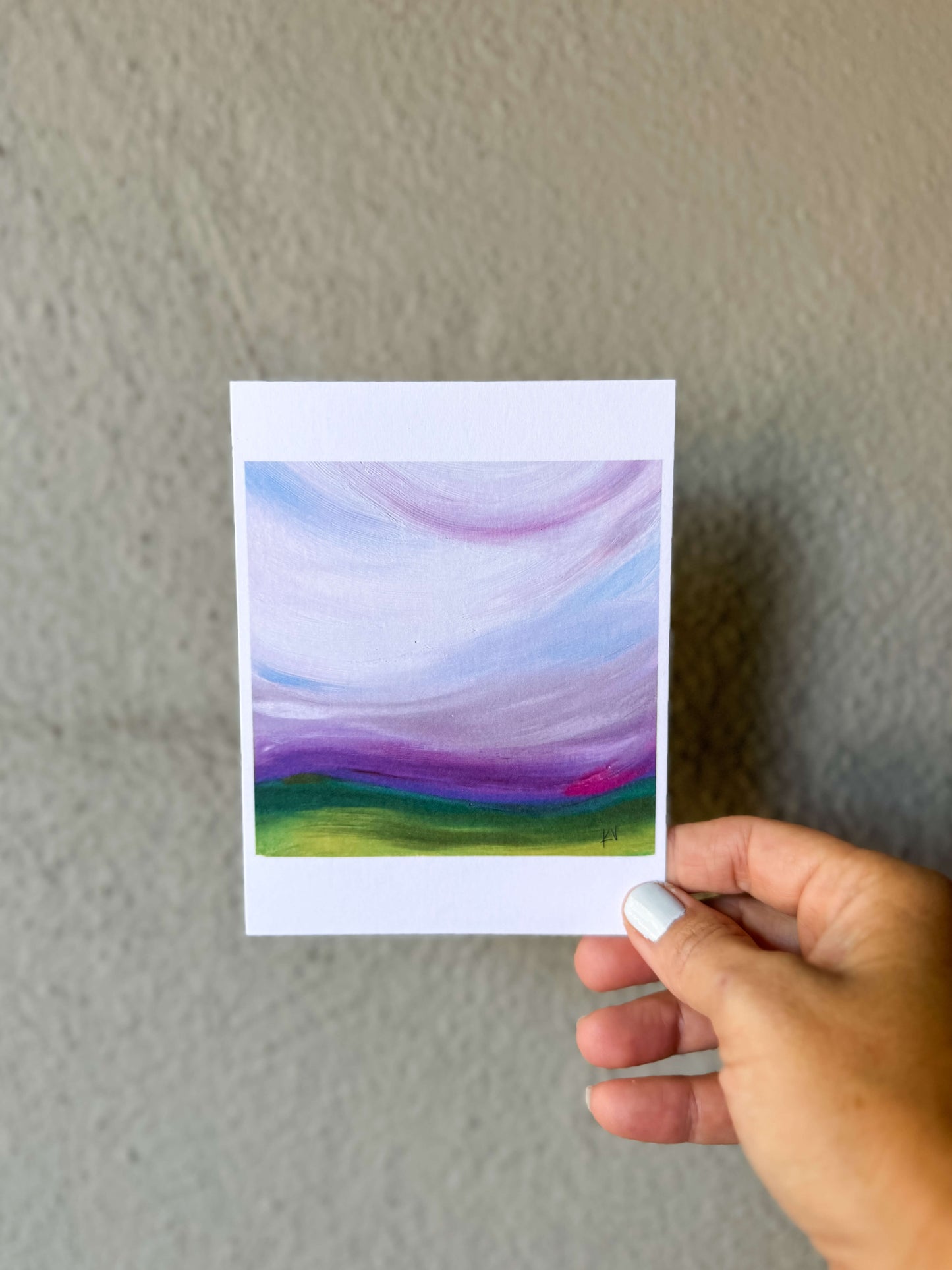 Postcard Art Print - "keep going"