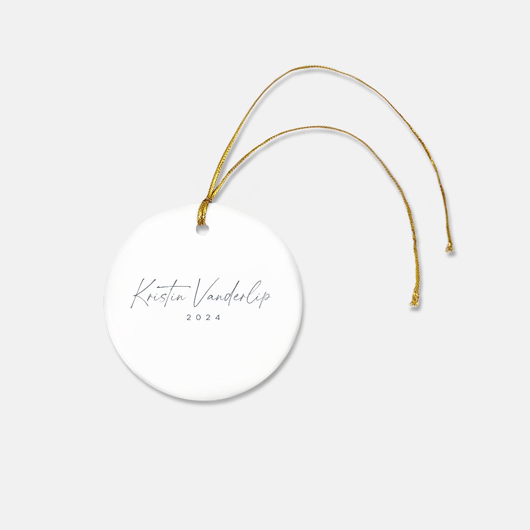 2024 Pastels Ornament - Ceramic (Round)