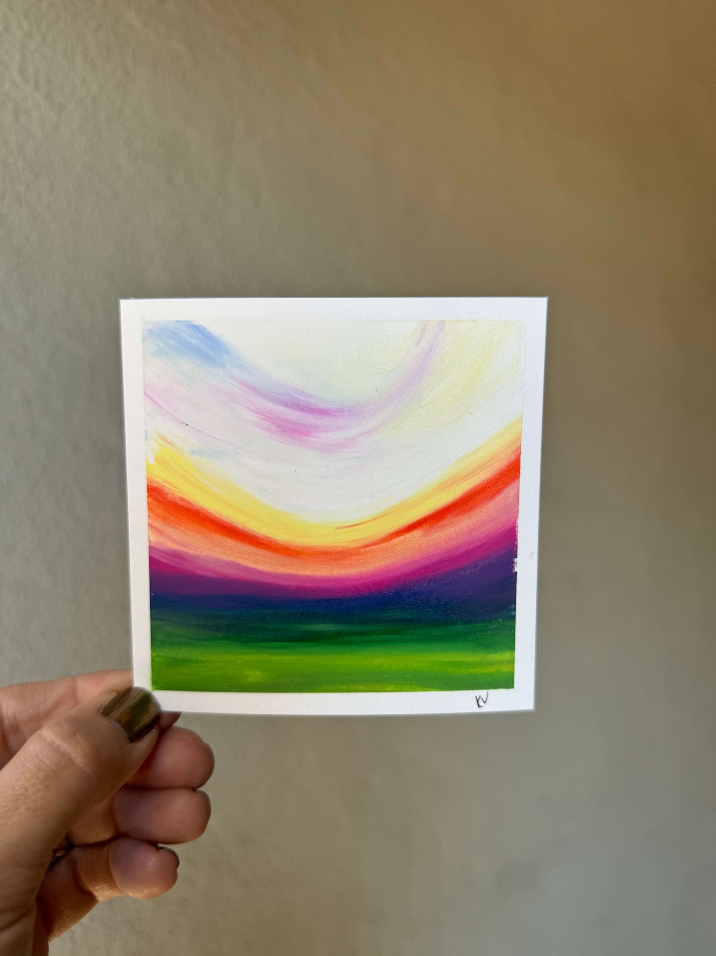 Original Oil Pastel Mini - Brave the Wilderness