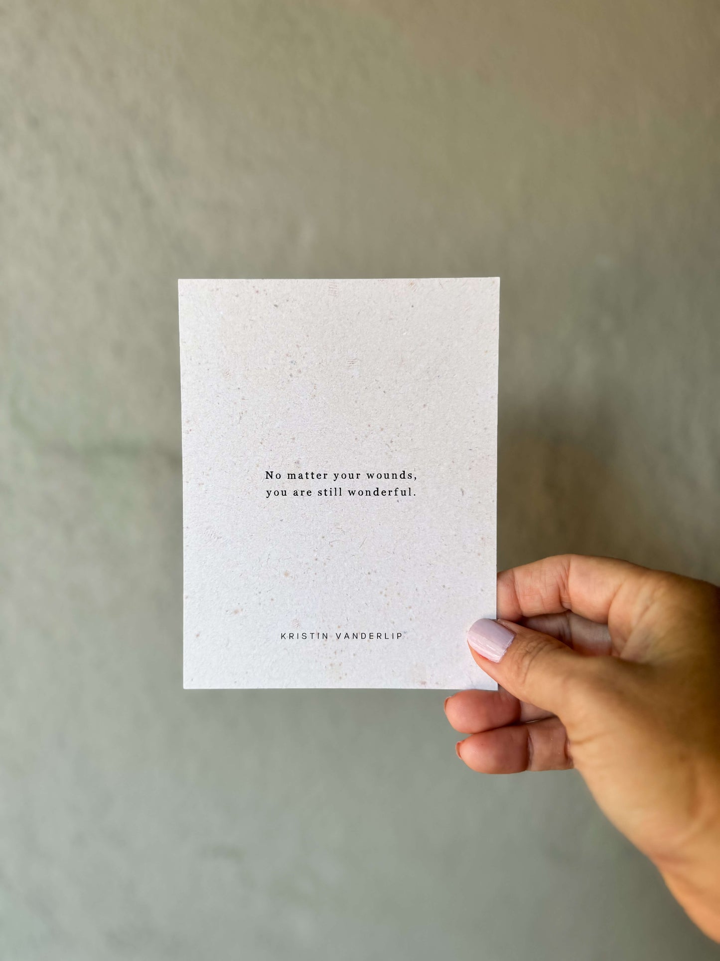 Postcard Prose Print - "Still Wonderful"