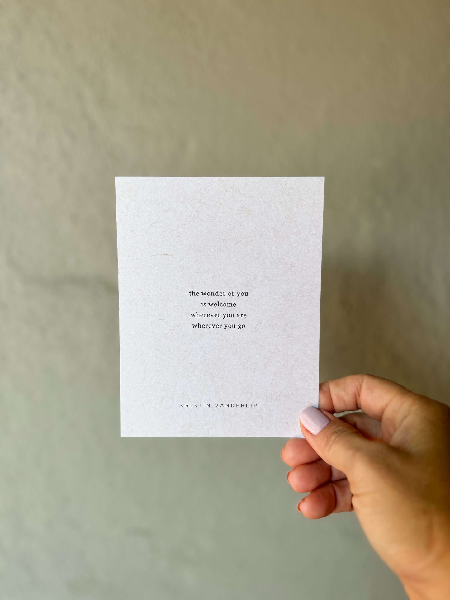 Postcard Prose Print - "Wonder of You"