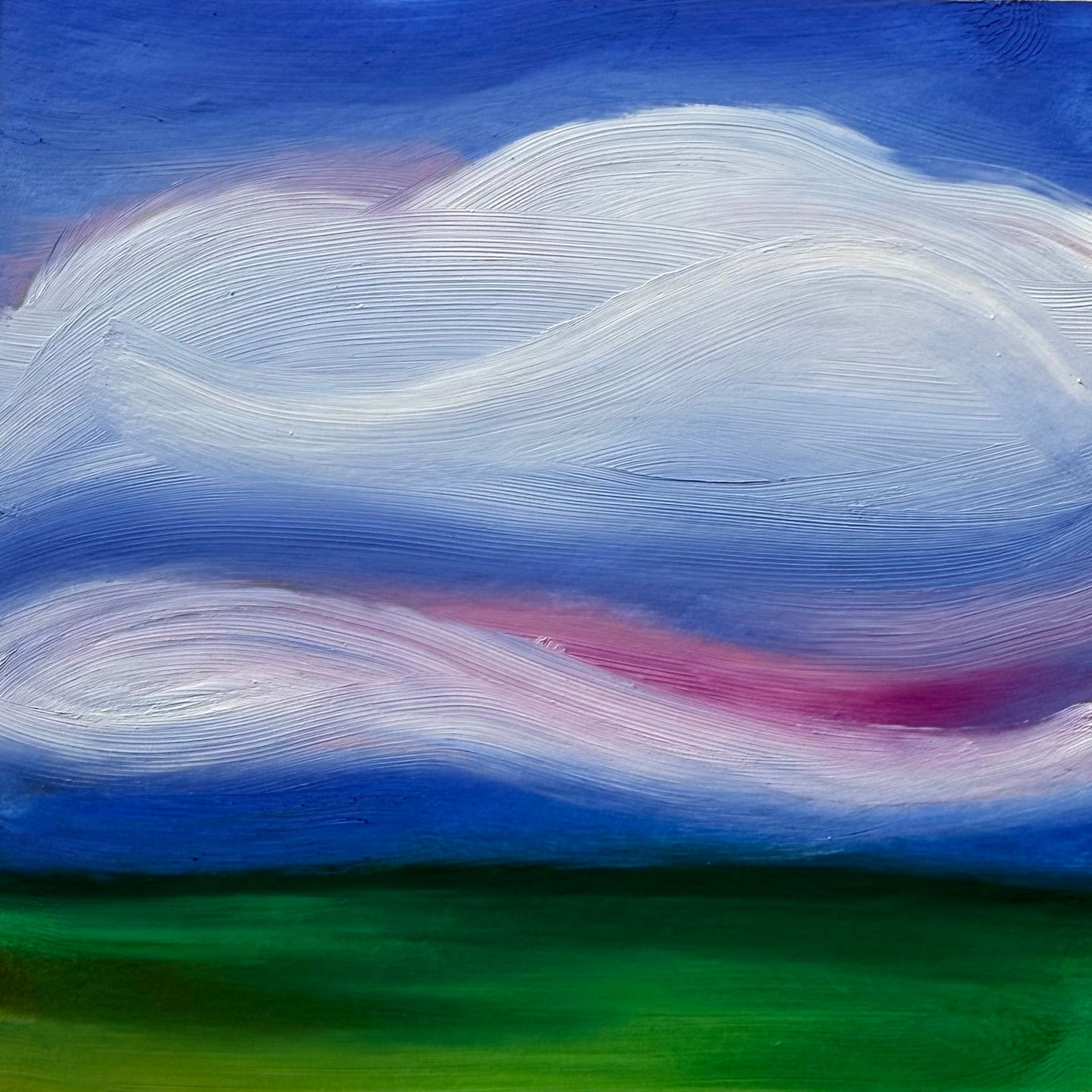Oil Pastel Mini - The Rolling, Sighing Sky (Print)