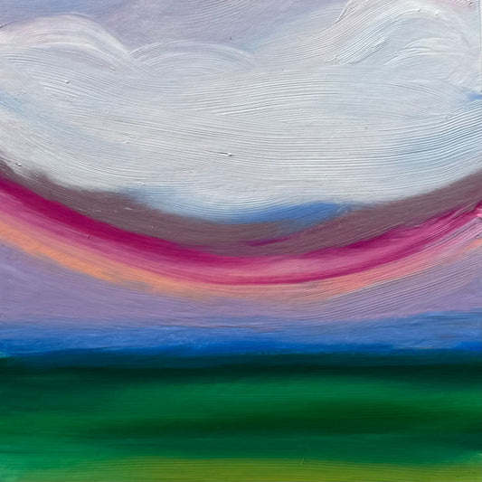 Oil Pastel Mini - A Banner Over Me (Print)