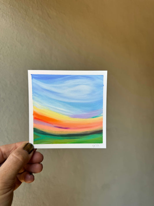 Original Oil Pastel Mini - Hope Rising II