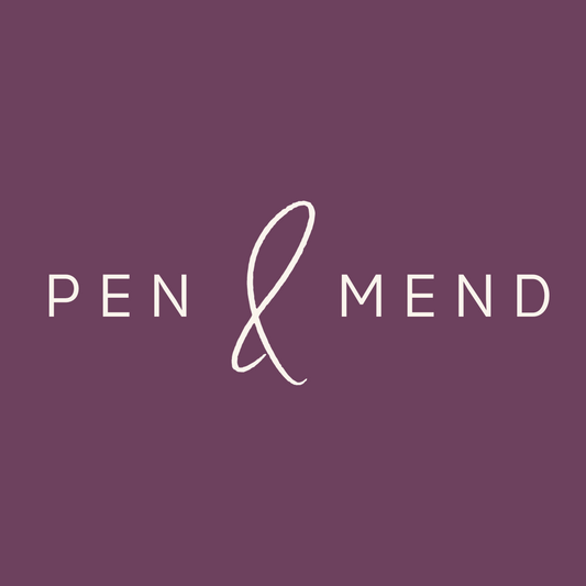 Pen & Mend Circle Sticker (Individual)
